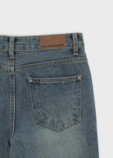 [B-DENIM] ウォッシングロースリムブーツカットジーンズ 053