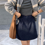 [MADE] ALMOND ETHNIC CORDUROY SKIRT