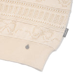 RIBBON CROCHET CROP KNIT VEST [IVORY]