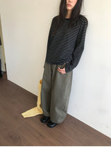 バーティカルバルーンワイドパンツ(2color)