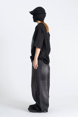 Wixo Wide Washed Denim