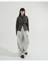 [SET] Bolero Shirt + Strap Sleeveless Top