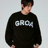 [UNISEX]GROA フラワーロゴ マンツーマン