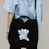 【UNISEX】ビッグクラウドベアスマイル2WAYエコバッグ