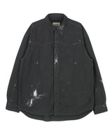  Western Painted Work Shirts [ CHARCOAL ]