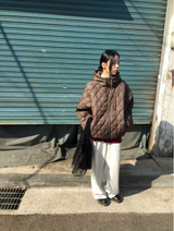レンダー起毛スウェットワイドパンツ(3c)