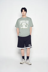 25SS ビーチオパンチュウサギピグメント半袖Tシャツ グリーン