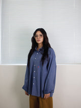 26ss Modern loosefit One pocket Check shirts 2color