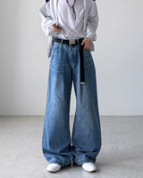 Oboe Pintuck Wide Denim