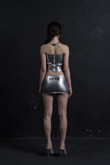FR CORSET TOP SILVER