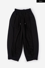 ストラクチャードピンタックバルーンスウェットパンツ