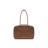 muva. Genuine‑Leather Large‑Capacity Boston & Tote Bag, Minimalist Textured Shoulder Purse for Commute, New Arrival May 1