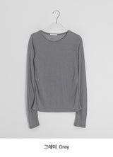 カドヒテンセルベーシックレイヤード長袖Tシャツ