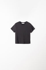 ラウンドハーフTシャツ (ブラック)
