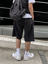Nylon Wide Half Pants