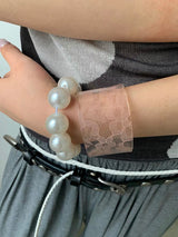 Lace flower bangle(2color)