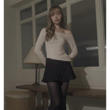 CAMELLIA SKIRT-BLACK