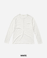 ポチ スラブ ヘンリーネック ロングスリーブ T