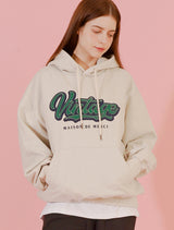 UNISEX ヴィンテージロゴ刺繍パーカー オートミール (FCF1TS326M)
