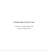 Heart Frill Dust-Free Cushions