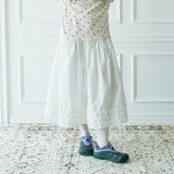 Vicky Frill Long skirt (White)