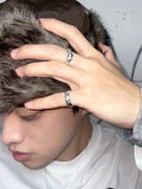 HEART TARGET WAVE RING