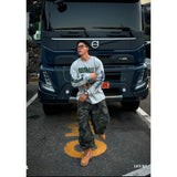 ODDBALL LIP STOP CAMO PARASUIT CARGO PANTS KHAKI