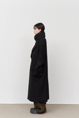 Draw Double Breasted Coat