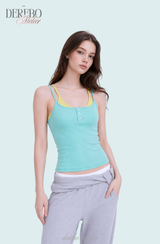 Lady Double Layered Sleeveless T-Shirt