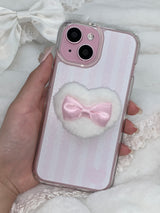 heart puff phone grip - normal
