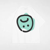 FAITH FADE - Small Smiley Oversized Tee (White)