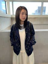 マナコ フラワー フード ジップアップ