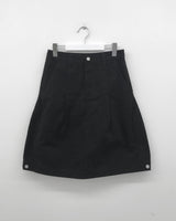 ピンタック スナップ ミディ スカート(2color)