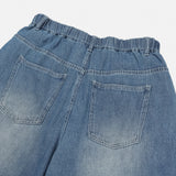 フェイクリネンバルーンデニムパンツ (3 Colors)