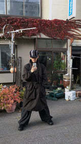 Fine Over Long Hooded Jacket 3C
