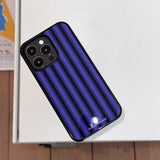 [Magsafe glass]ストライプケース(purple)
