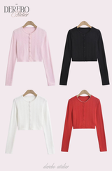 ピンク クリーム ラウンジ カーディガン トップ セット(cardigan)