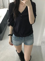 ベティデニムスリットショートパンツ (one color)