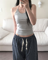 [Unisex/Summer Pants] Lev Linen Stripe Banding Pants (4 colors)