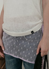 Linen Shirring Sleeveless Top_Ivory