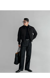 ストレートカットデニム [black]