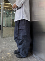 linen balloon cargo pants