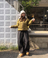 ベンズヘリンボーンカーブドバルーンデニムパンツ