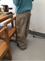 ラロアコットンカーゴワイドパンツ（3c）