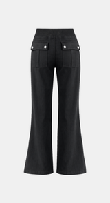 [LONG/SHORT] ノエルバンディングスリムブーツカットパンツ