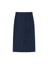 SLIM KNIT LONG SKIRT (NAVY)
