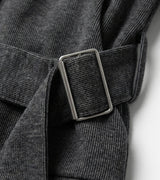 Buckle Strap High Neck Jersey Top