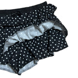 ドティナラッフルドットミニパンツスカート (Black)