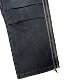 Track denim pants