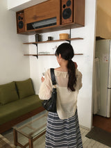 Wire Eyelet Hobo Bag (4color)